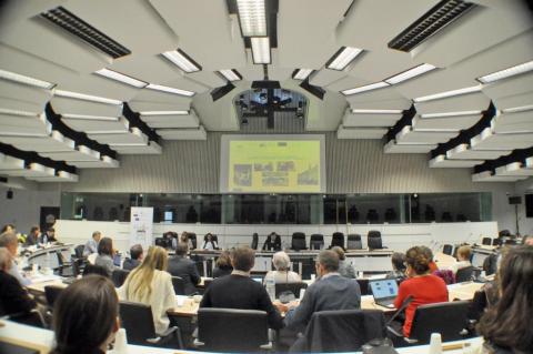 The conference in the meeting room of the EU Committee of the Region